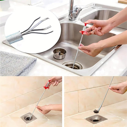 DrainWorx Drain Snake – Chemical-Free Clog Remover for Safer Home Plumbing
