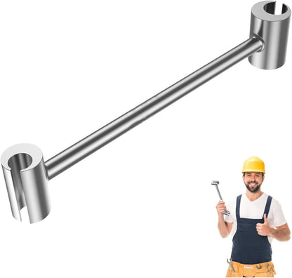 dual-head design accommodating two hinge pin diameters per tool (14mm/19mm small variant; 23mm/25mm large variant)