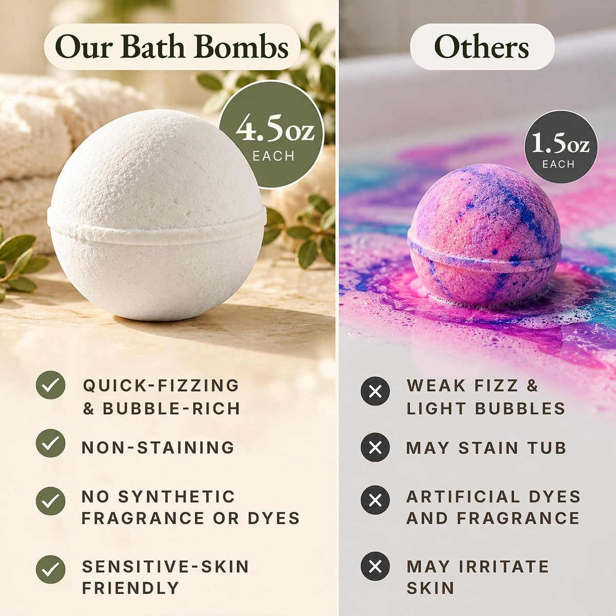 dye-free and artificial fragrance-free clean formulation