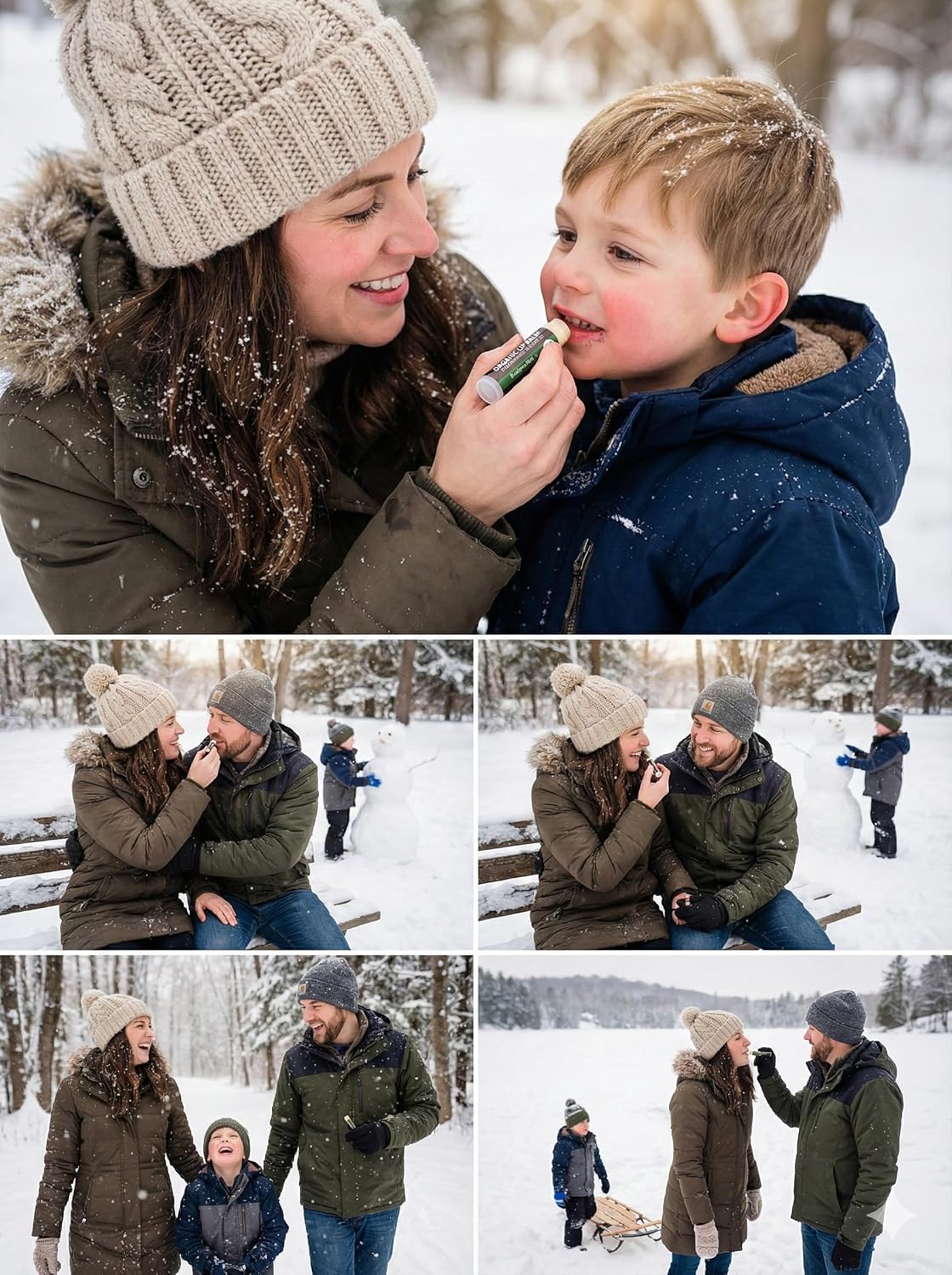 Earth's Daughter Organic Lip Balm – Streamlined Multi-Pack for Effortless Lip Care Without the Clutter