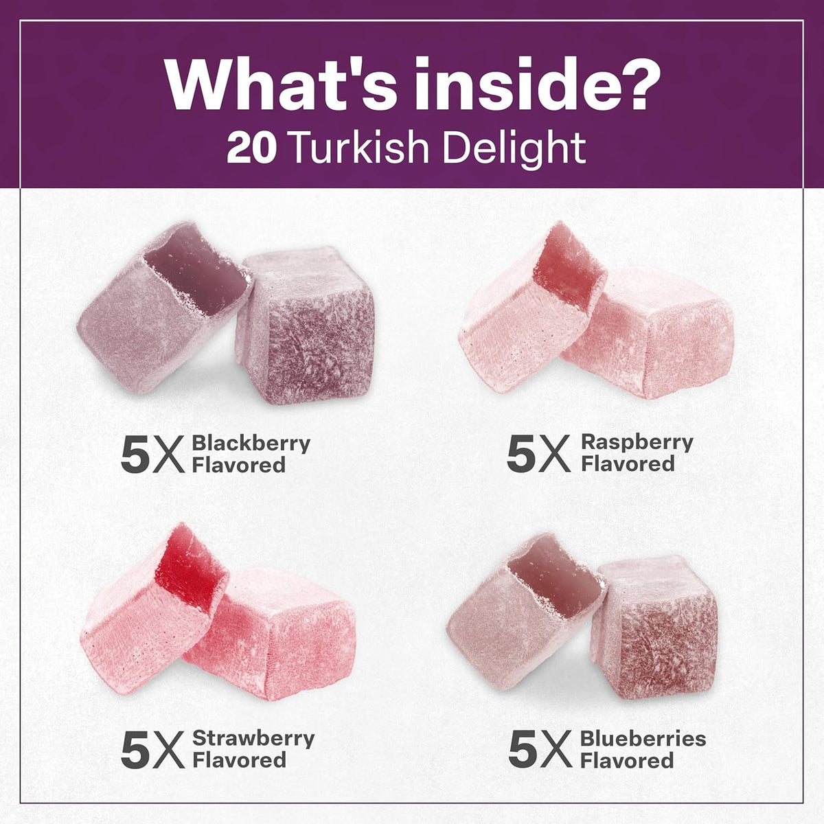 Eastanbul Turkish Delight Candy – Elegant Birthday Gift for Her and Mom, Gourmet Lokum Sampler
