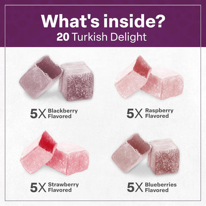 Eastanbul Turkish Delight Candy – Elegant Birthday Gift for Her and Mom, Gourmet Lokum Sampler