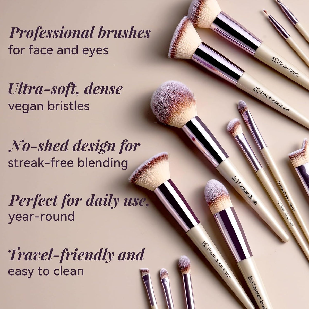 easy-clean, quick-dry fibers that maintain shape and performance over time