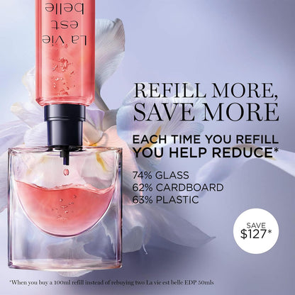 eco-friendly 3.4 fl oz refill variant to reduce packaging waste