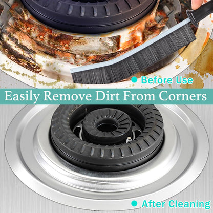 ECOZAY Crevice Cleaning Brush – Bathroom Tile & Grout Detailing Set for a Polished Home Aesthetic