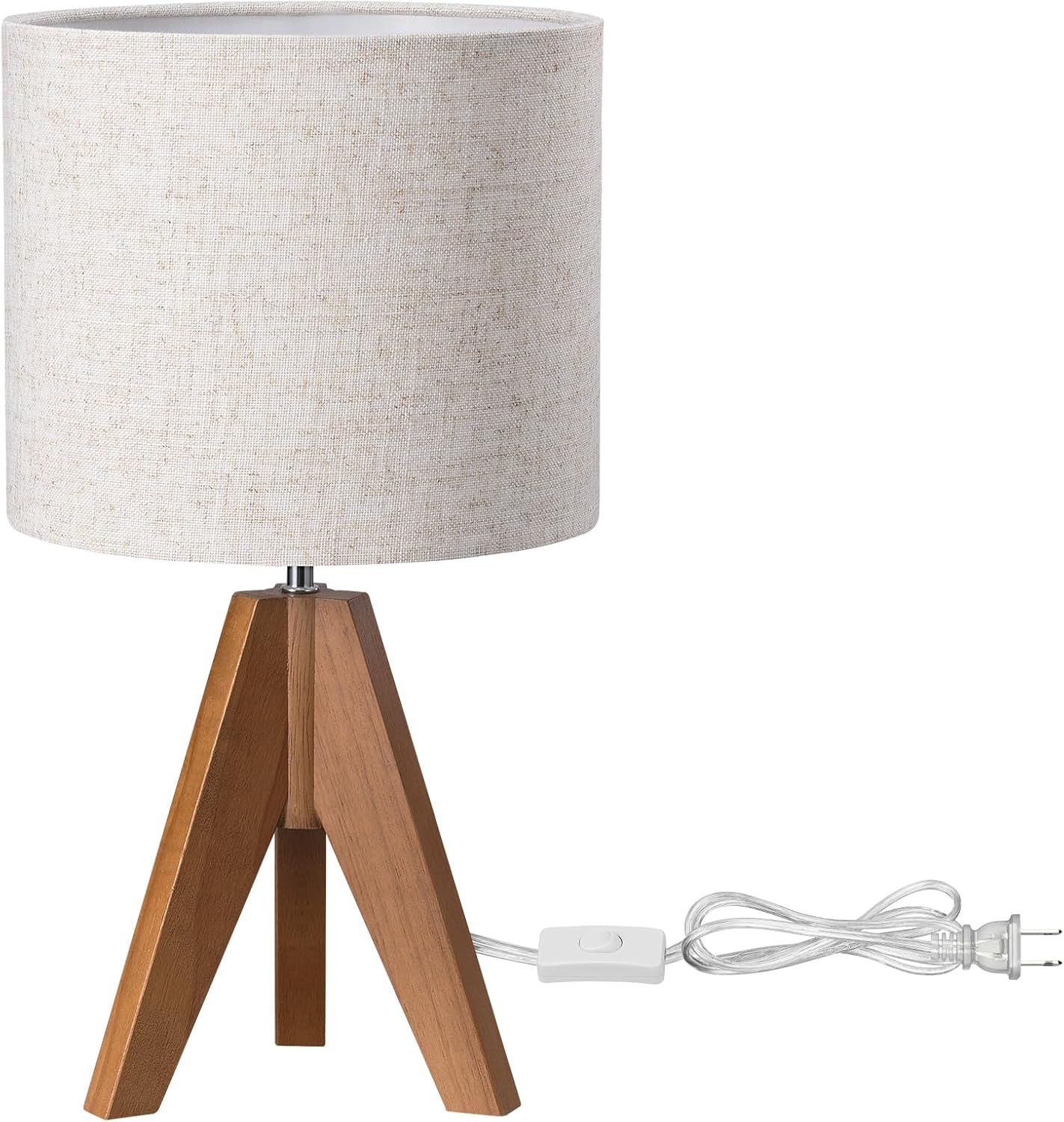 EDISHINE Tripod Table Lamp – Child-Safe Bedside Lamp for Nursery and Kids Room Reading