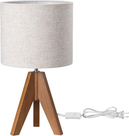 EDISHINE Tripod Table Lamp – Child-Safe Bedside Lamp for Nursery and Kids Room Reading
