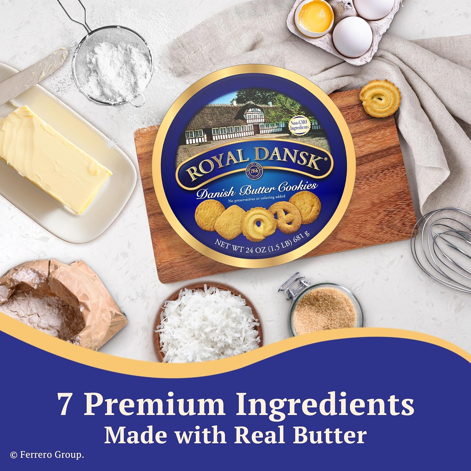 elegant recyclable tin packaging designed for reuse and table-side display