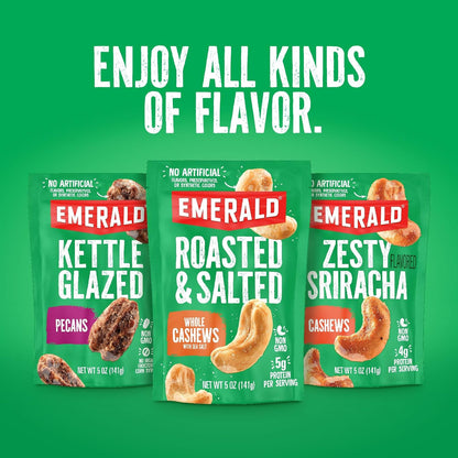 Emerald Nuts Salty Sweet Mixed Nuts – Desk Drawer Snack for Office Focus