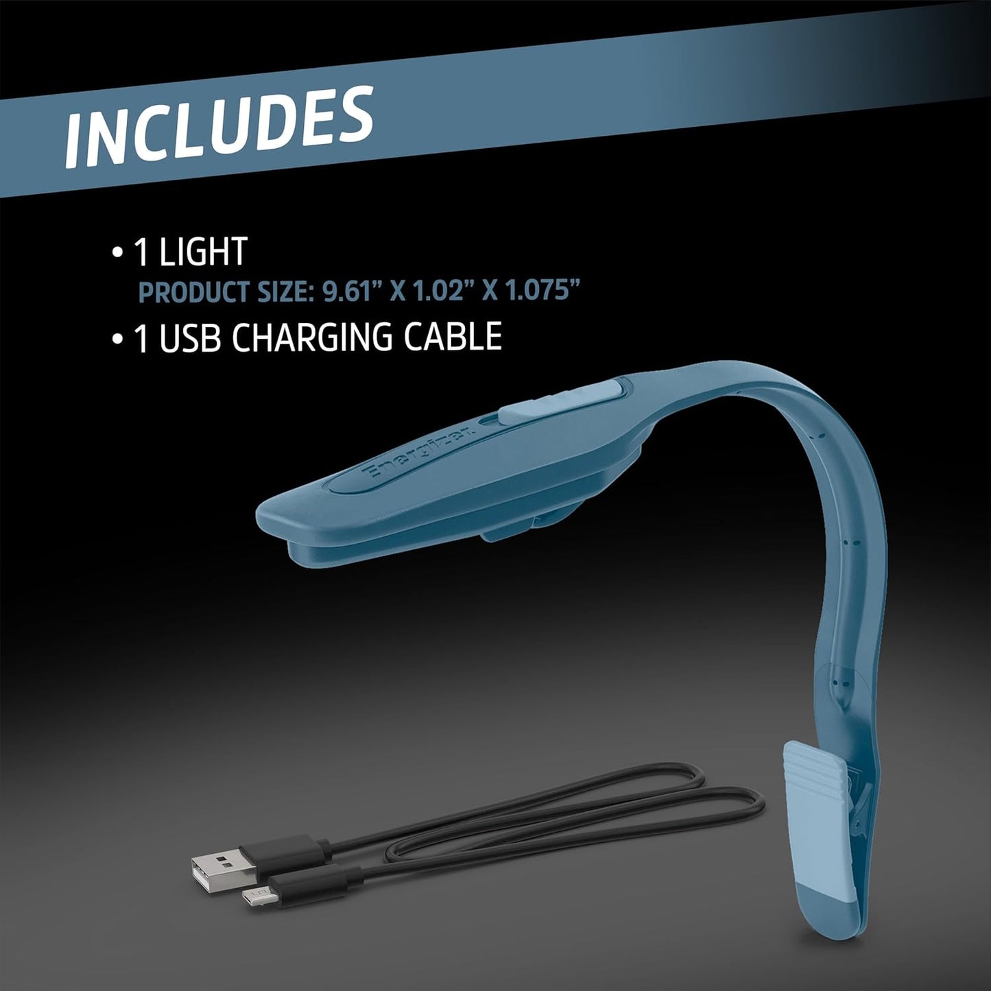 Energizer Flex-R LED Rechargeable Book Light – Thoughtful Birthday Gift for Mom, Warm Reading Light for Bedtime Stories