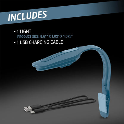Energizer Flex-R LED Rechargeable Book Light – Thoughtful Birthday Gift for Mom, Warm Reading Light for Bedtime Stories