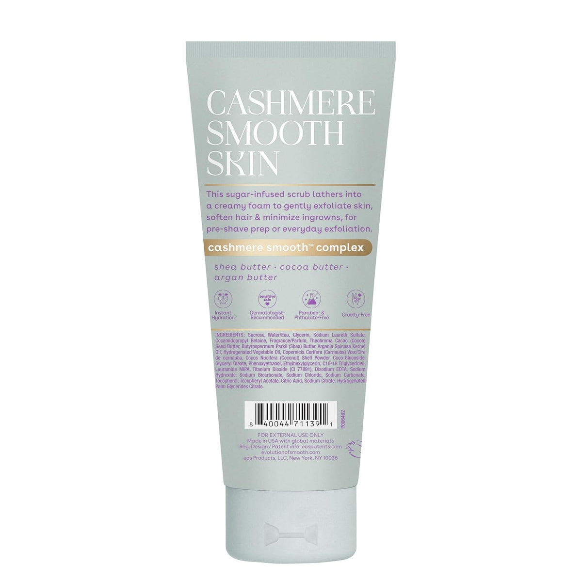 eos Cashmere Skin Collection Pre-Shave Body Scrub – Cozy Housewarming and Holiday Gift Set Staple for Her Self-Care Routine