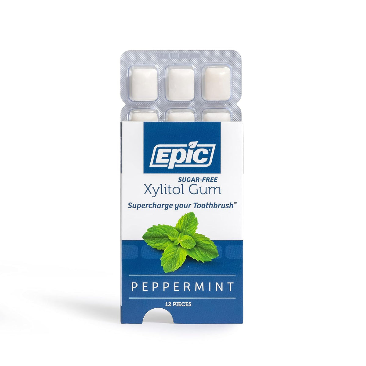 Epic Xylitol Bubblegum Chewing Gum – Sugar-Free Kids Lunchbox Treat for Cavity Protection, 1.06g Xylitol