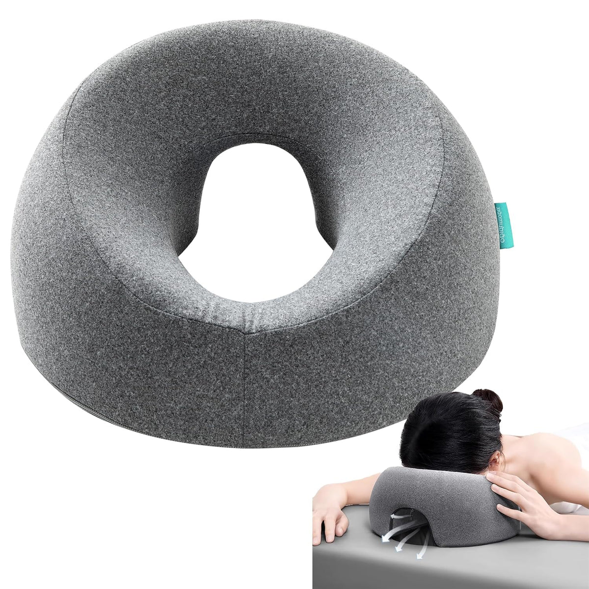 ergonomic contoured shape tailored to natural facial contours