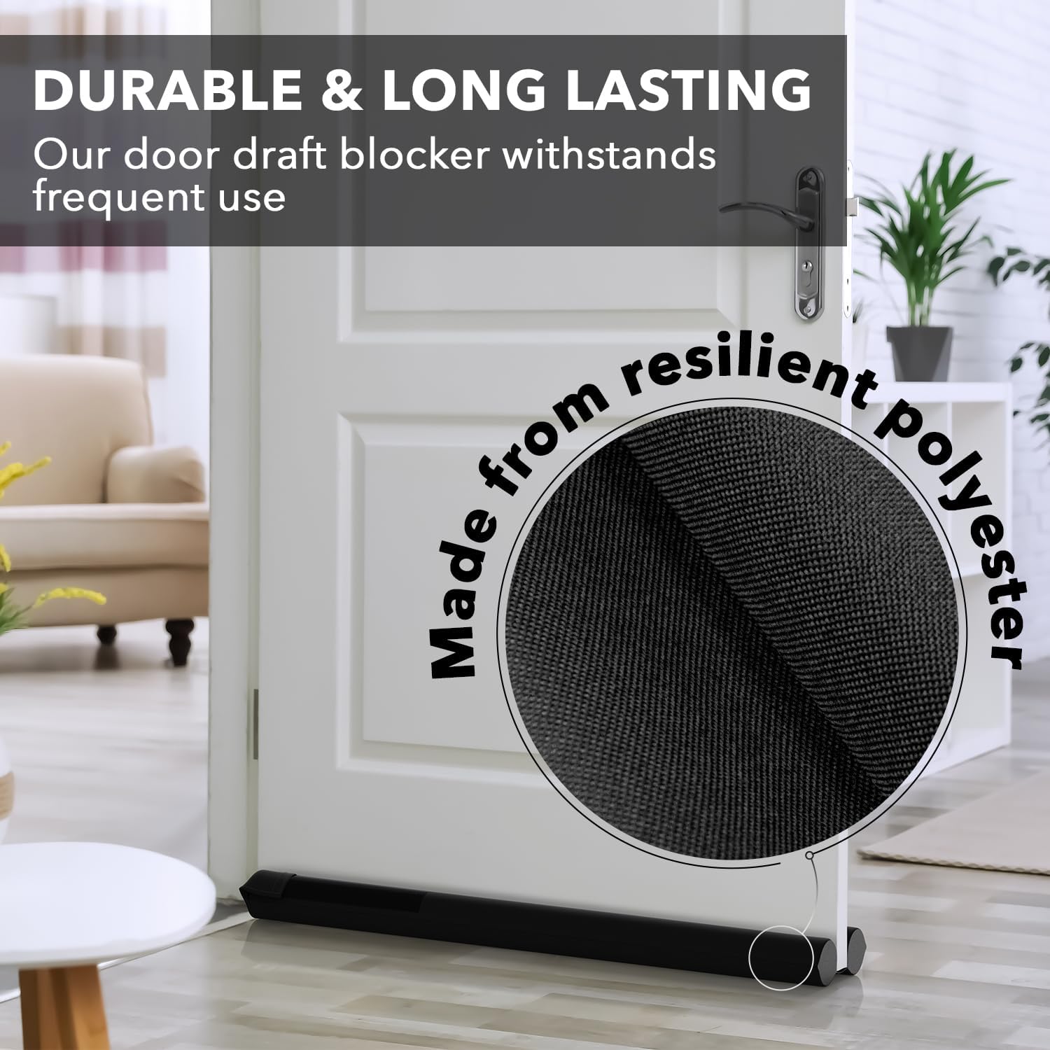Everlasting Comfort Under Door Draft Stopper – Cozy Bedroom Decor Upgrade, No-Drill Noise and Light Blocker
