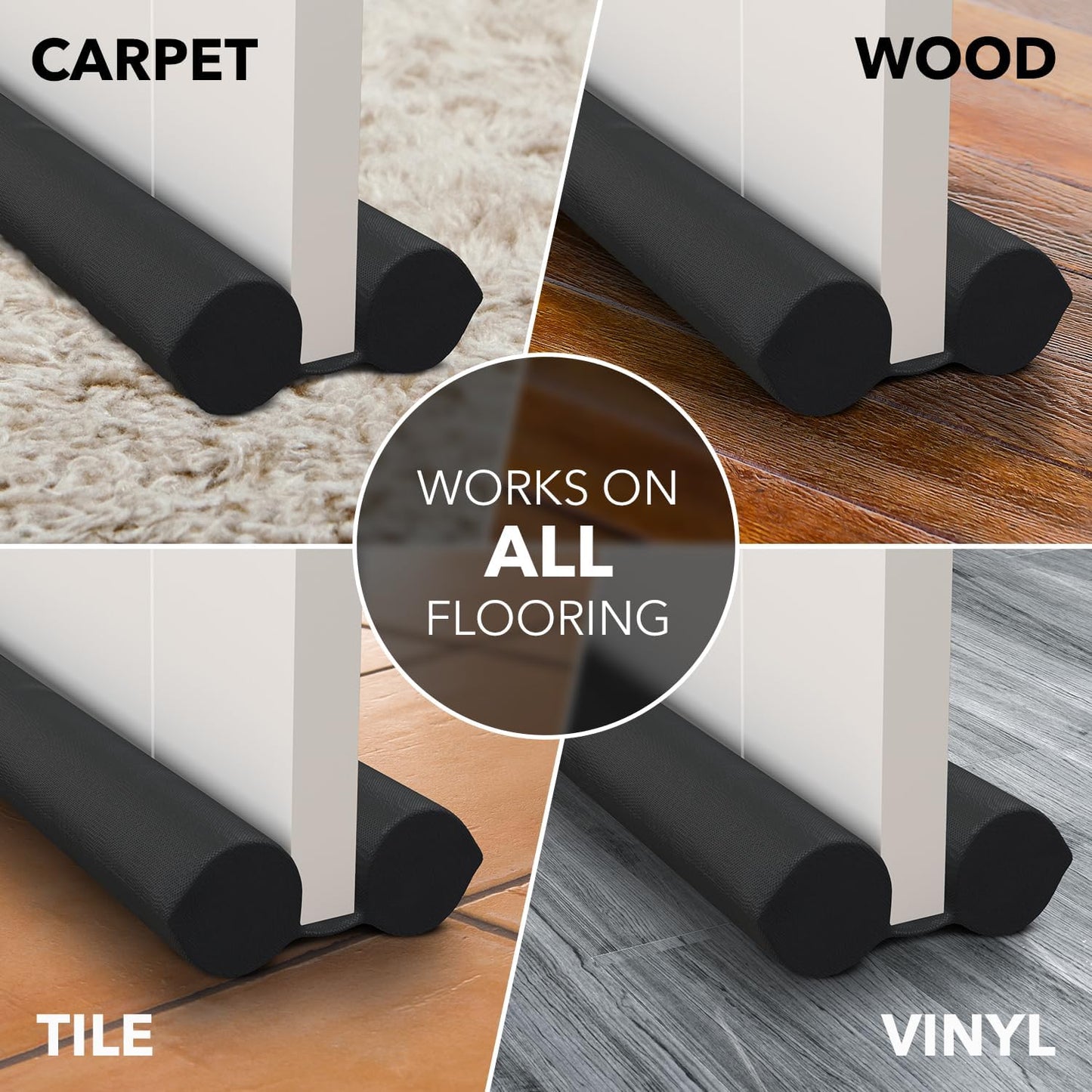 Everlasting Comfort Under Door Draft Stopper – Cozy Bedroom Decor Upgrade, No-Drill Noise and Light Blocker