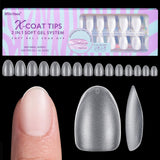 BTArtbox XCOATTIPS Clear Gel Tips – Wellness-Focused DIY Nail Care Set for Wind-Down Evenings and Personal Pampering, 16 Sizes