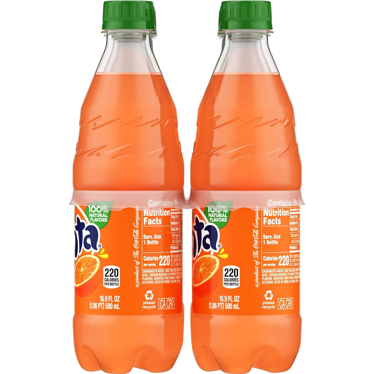Fanta Orange Soda – Caffeine-Free Afternoon Refreshment, 6 Pack of 16.9 fl oz Bottles