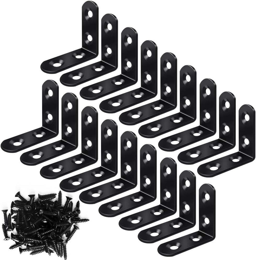 FATLODA L Bracket Set – Home Office Workshop Bracket for Wobbly Desk Repairs and Custom Shelving