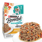 Beneful IncrediBites Small Breed Wet Dog Food – Travel Ready Portion Controlled Variety for Boarding and Road Trips, 30 x 3 oz Cans