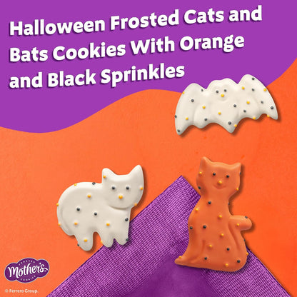 festive orange, white, and black color palette matching halloween decor