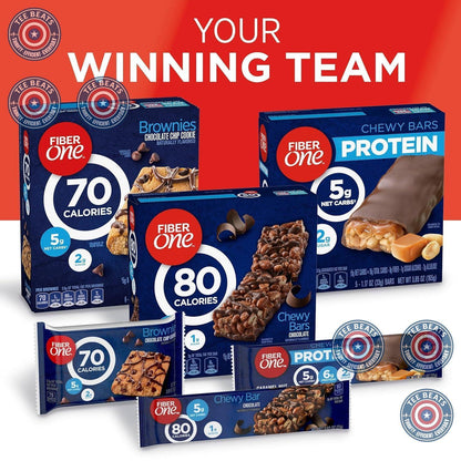 Fiber One 80 Calorie Chewy Bars – Lunchbox Favorite for School Snacks and After-School Treats