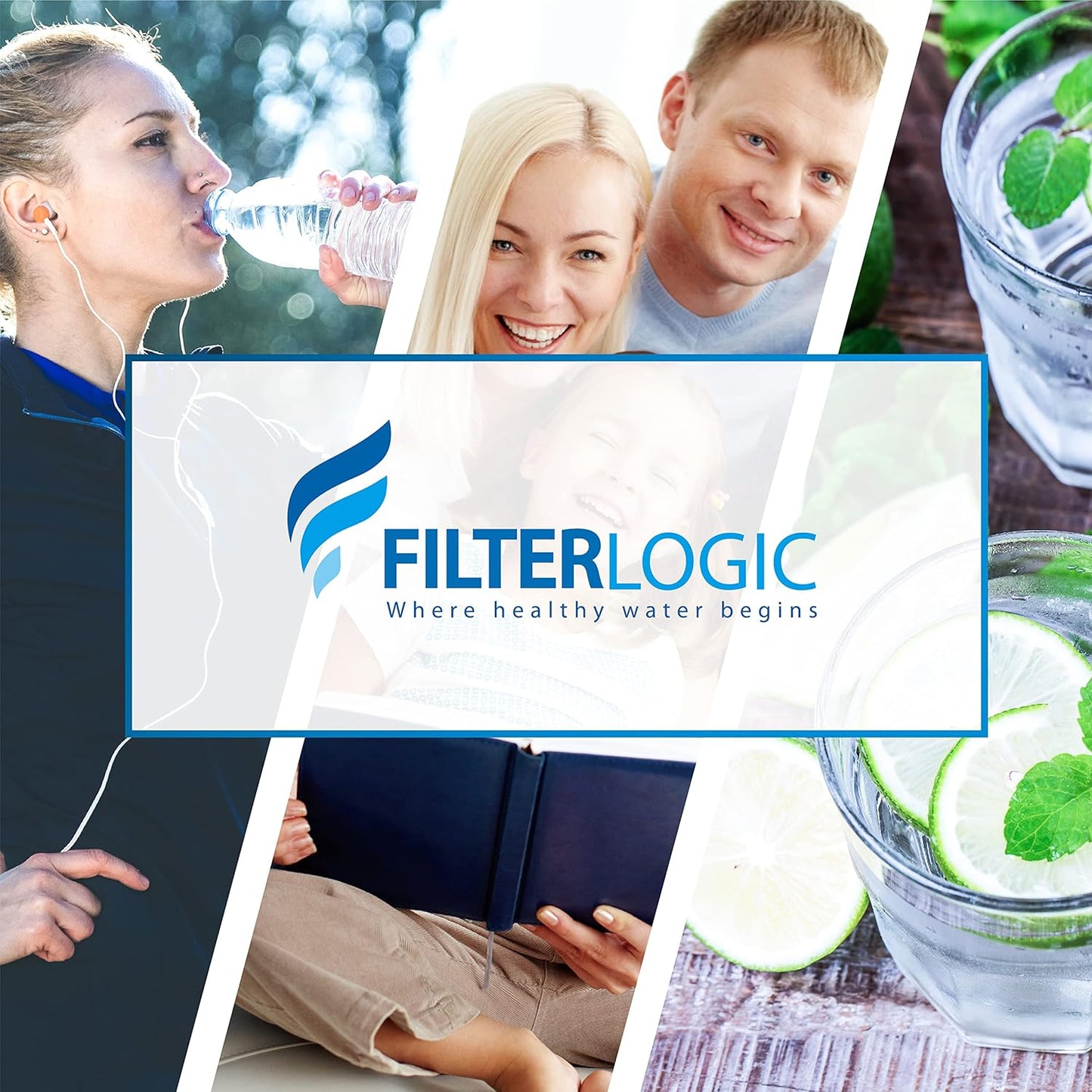 FilterLogic NSF Certified Water Filter 6-Pack for Brita Pitchers – Family-Safe Drinking Water for Nursery & Kitchen