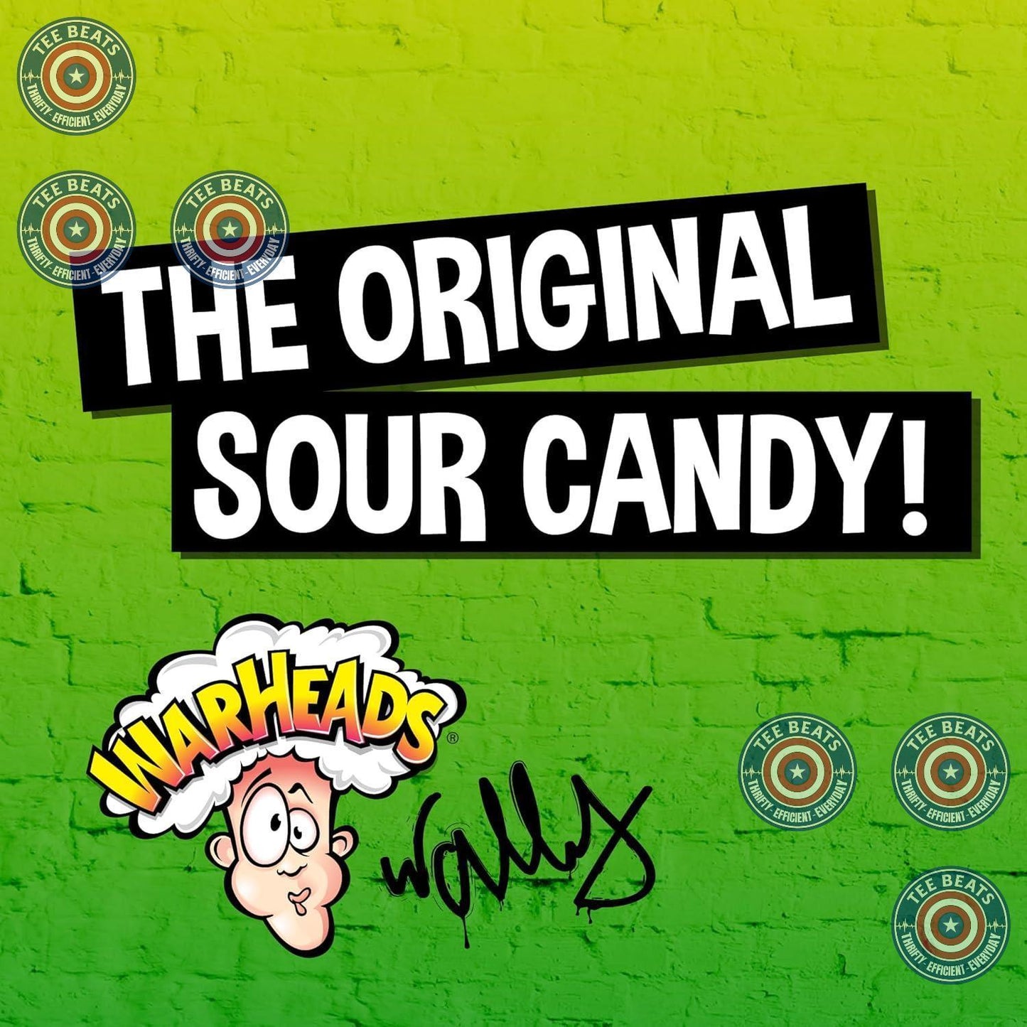 five assorted flavors: sour apple, black cherry, blue raspberry, lemon, and watermelon