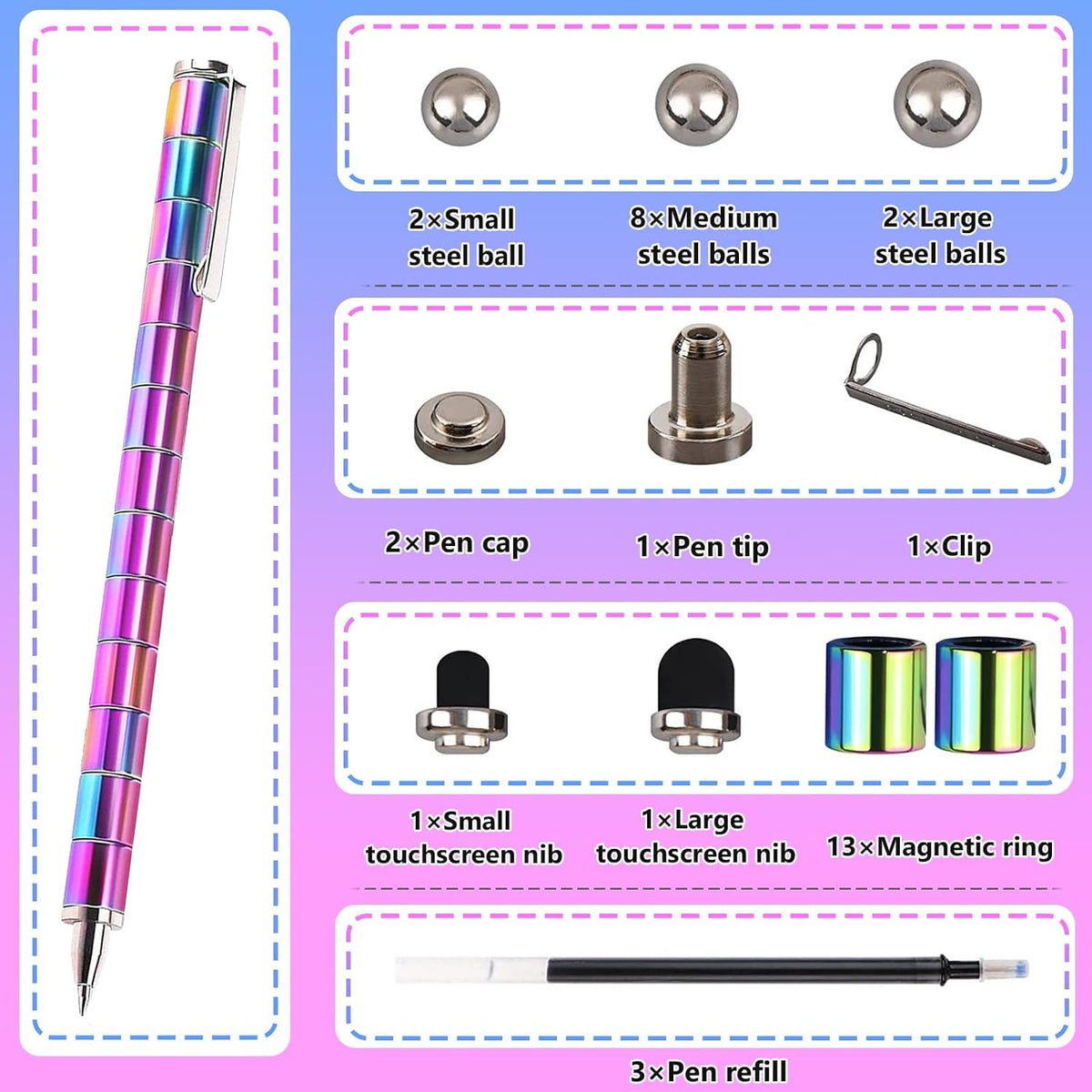 five color variants (black, color, mint green, pink, funny blue) covering gendered and neutral preferences