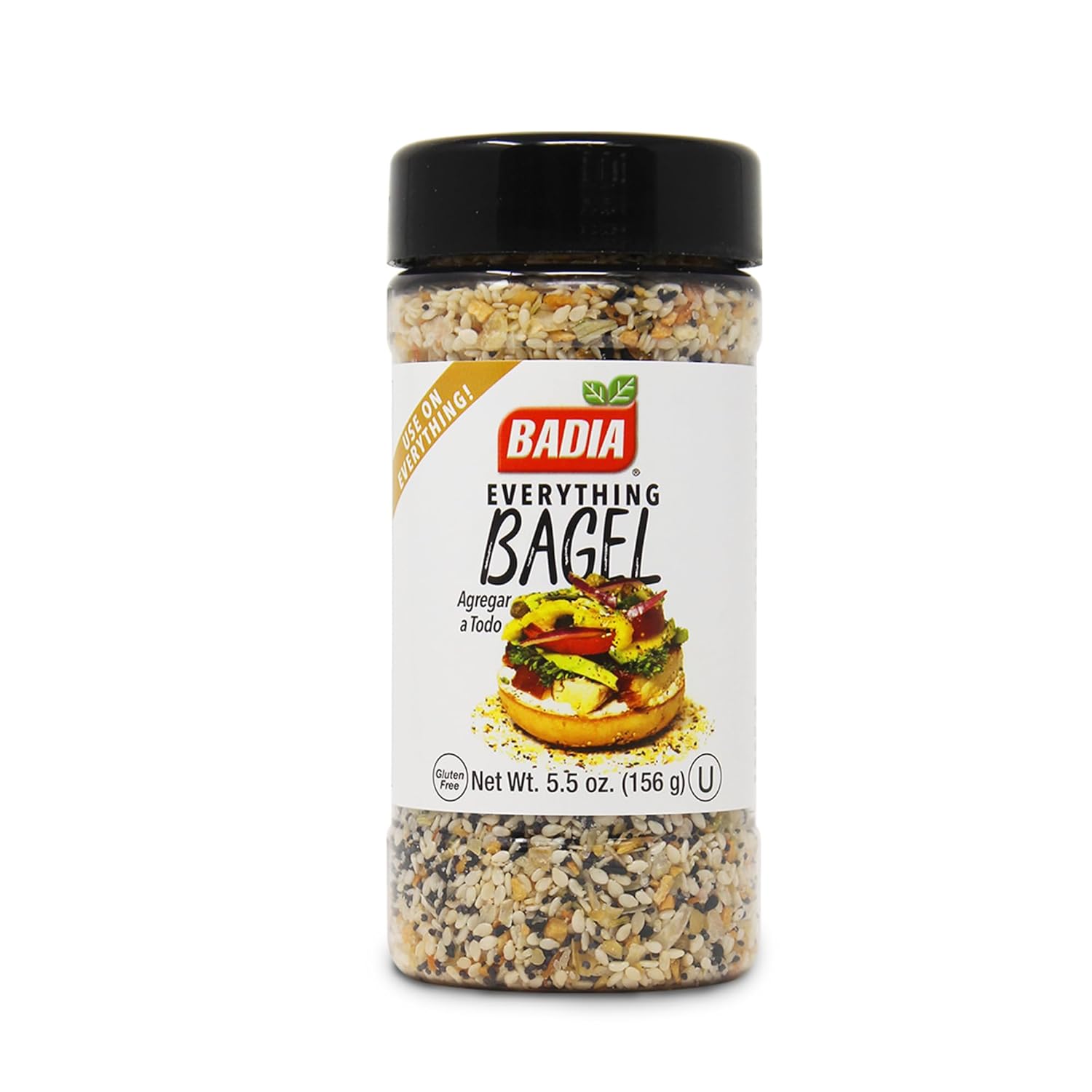 five-in-one blend of sesame seeds, poppy seeds, garlic, onion, and salt