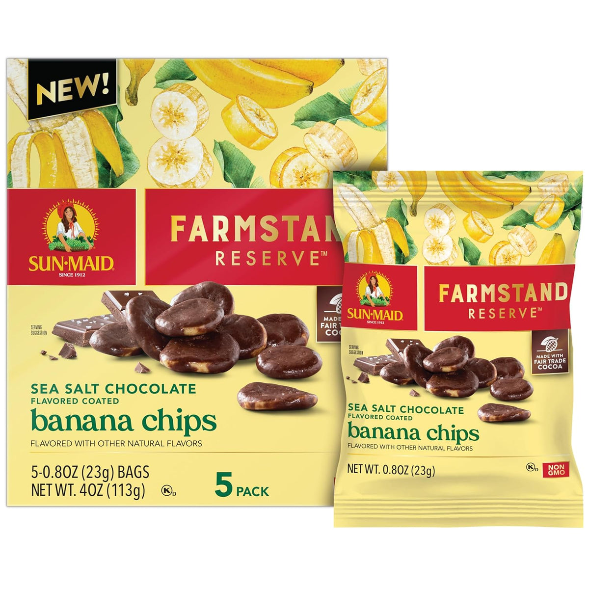 five individually wrapped 0.8 oz single-serve pouches for grab-and-go convenience