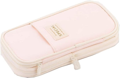 five internal slots with a mesh pocket for organized pen and tool separation