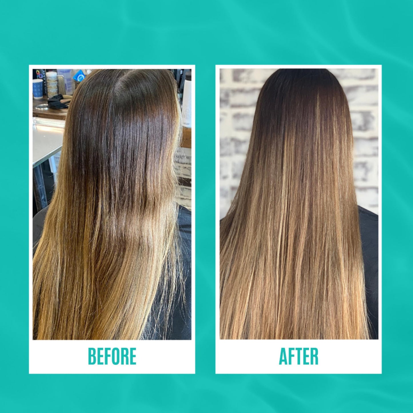flax and rice protein formulas to strengthen and shield hair from harsh minerals