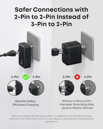 foldable and retractable pins for snag-free transport