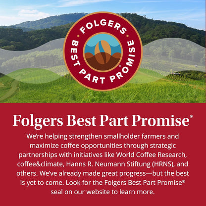 Folgers Classic Roast Instant Coffee – Family Pantry Staple for Safe At-Home Brewing Anytime