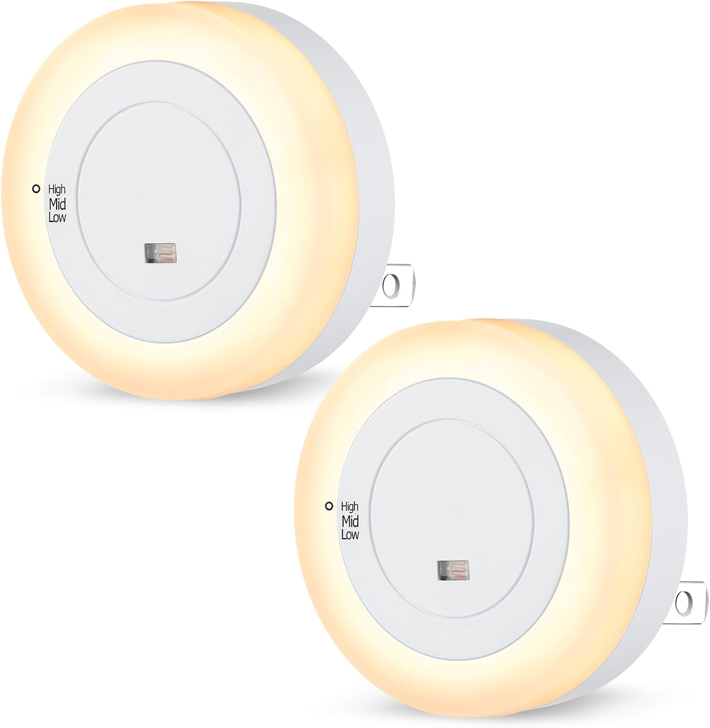 FOLKSMATE LED Night Light – Nursery Plug in Light for Checking on Sleeping Babies, Dusk to Dawn