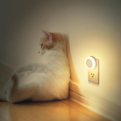 FOLKSMATE LED Night Light – Nursery Plug in Light for Checking on Sleeping Babies, Dusk to Dawn