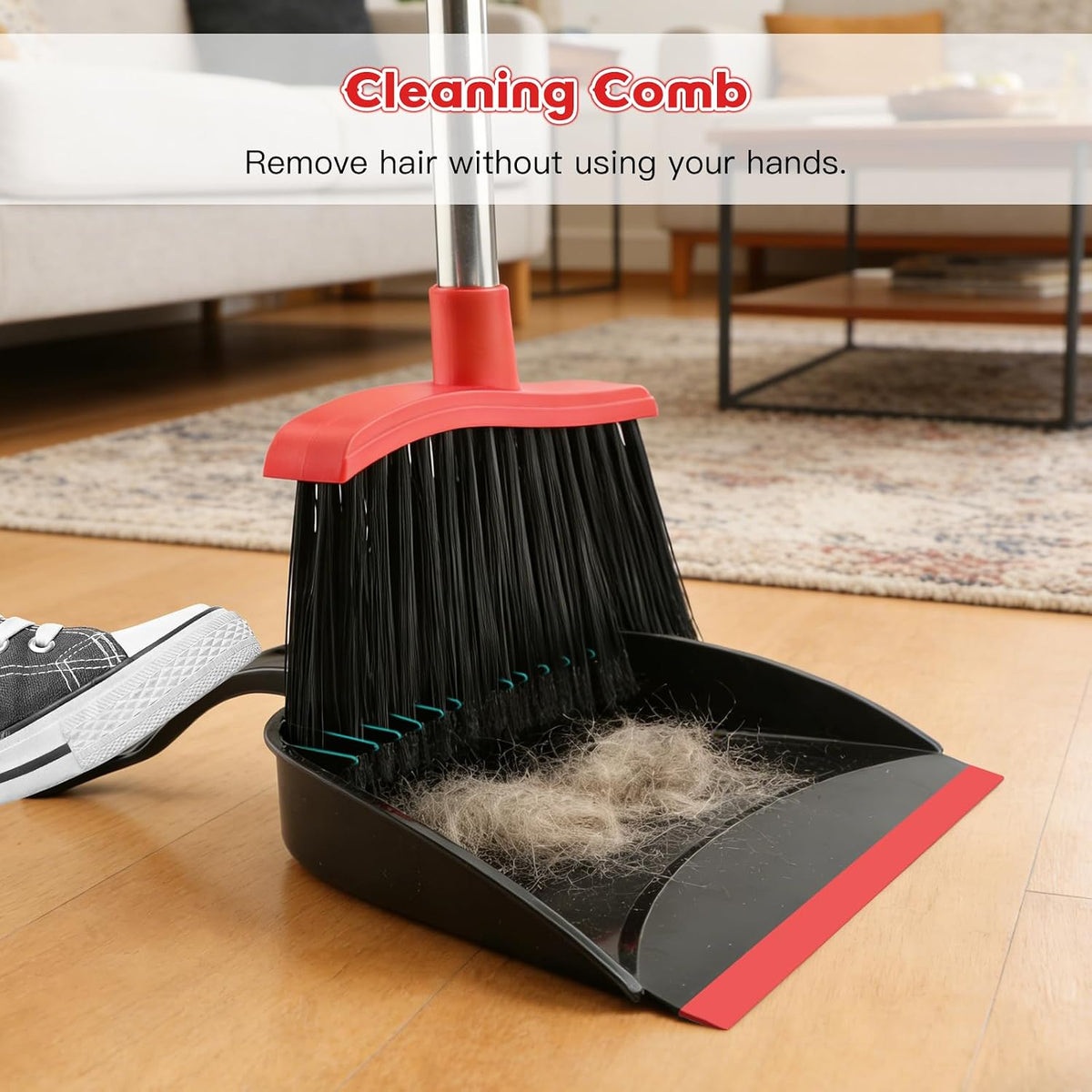 forked-tip pet bristles designed to grab fine dust, dirt, and pet hair