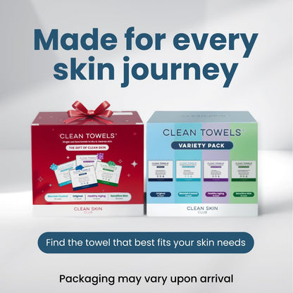 four specialized variants: original, sensitive skin, blemish control, and healthy aging