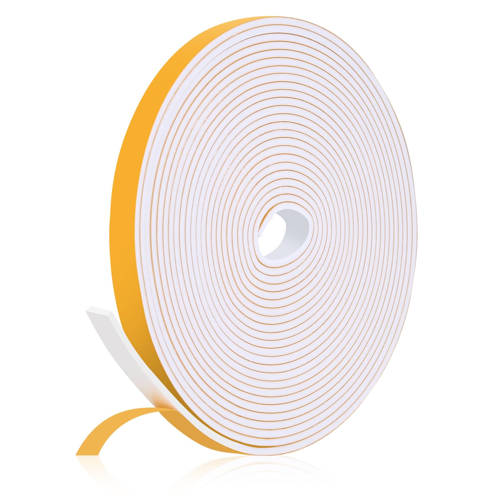 Fowong Weather Stripping Seal – Home Office Door & Window Draft Stopper for Focused Remote Work, 16ft Foam Insulation Tape