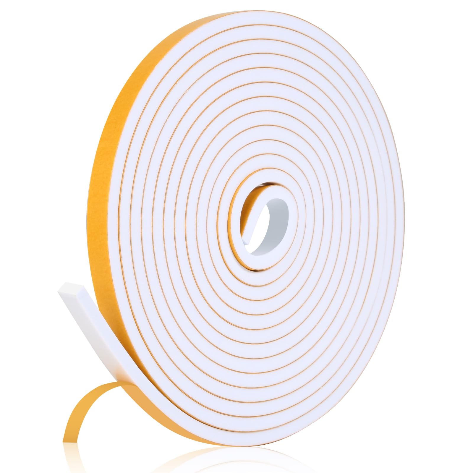 Fowong Weather Stripping Seal – Home Office Door & Window Draft Stopper for Focused Remote Work, 16ft Foam Insulation Tape