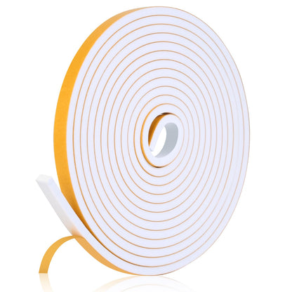 Fowong Weather Stripping Seal – Home Office Door & Window Draft Stopper for Focused Remote Work, 16ft Foam Insulation Tape