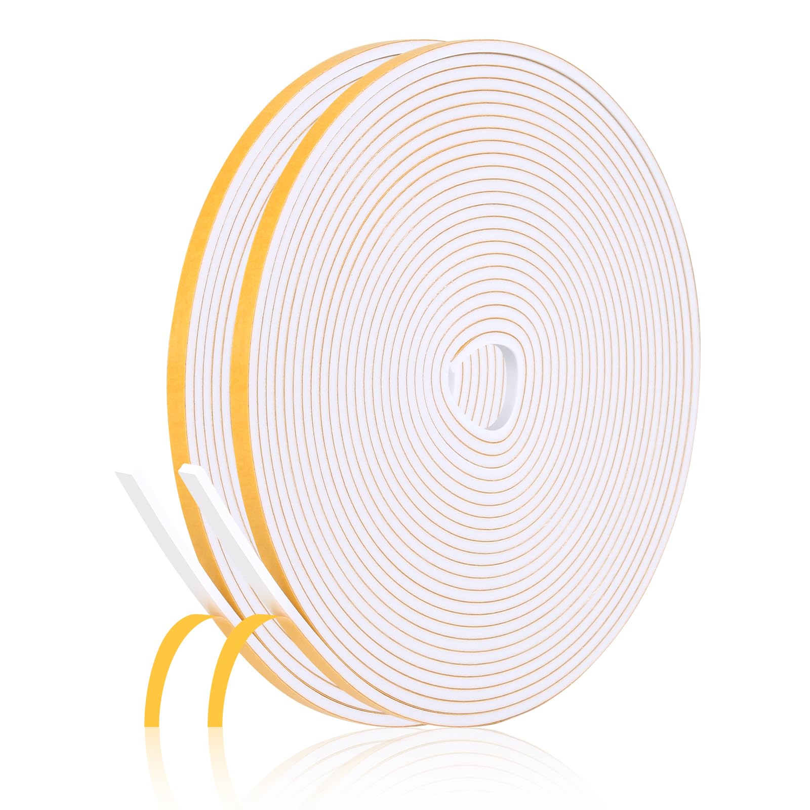 Fowong Weather Stripping Seal – Home Office Door & Window Draft Stopper for Focused Remote Work, 16ft Foam Insulation Tape