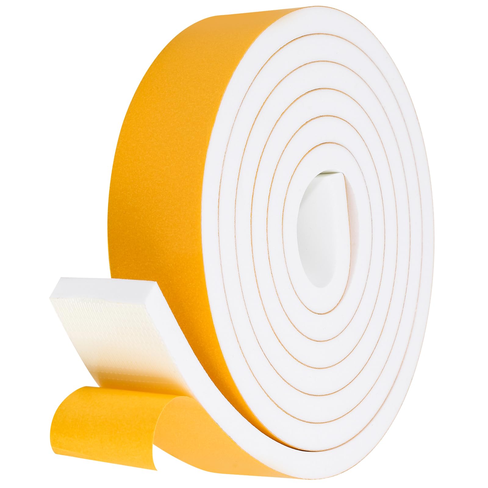 Fowong Weather Stripping Seal – Home Office Door & Window Draft Stopper for Focused Remote Work, 16ft Foam Insulation Tape