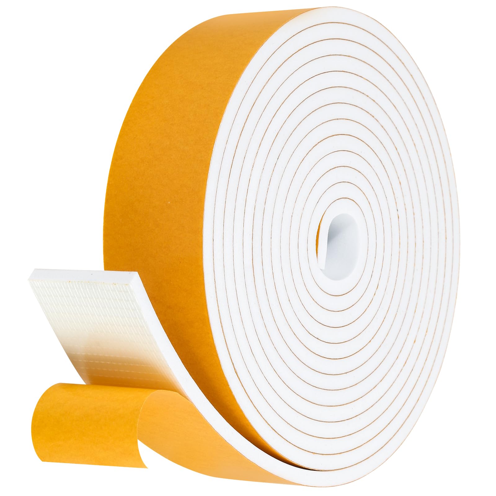Fowong Weather Stripping Seal – Home Office Door & Window Draft Stopper for Focused Remote Work, 16ft Foam Insulation Tape