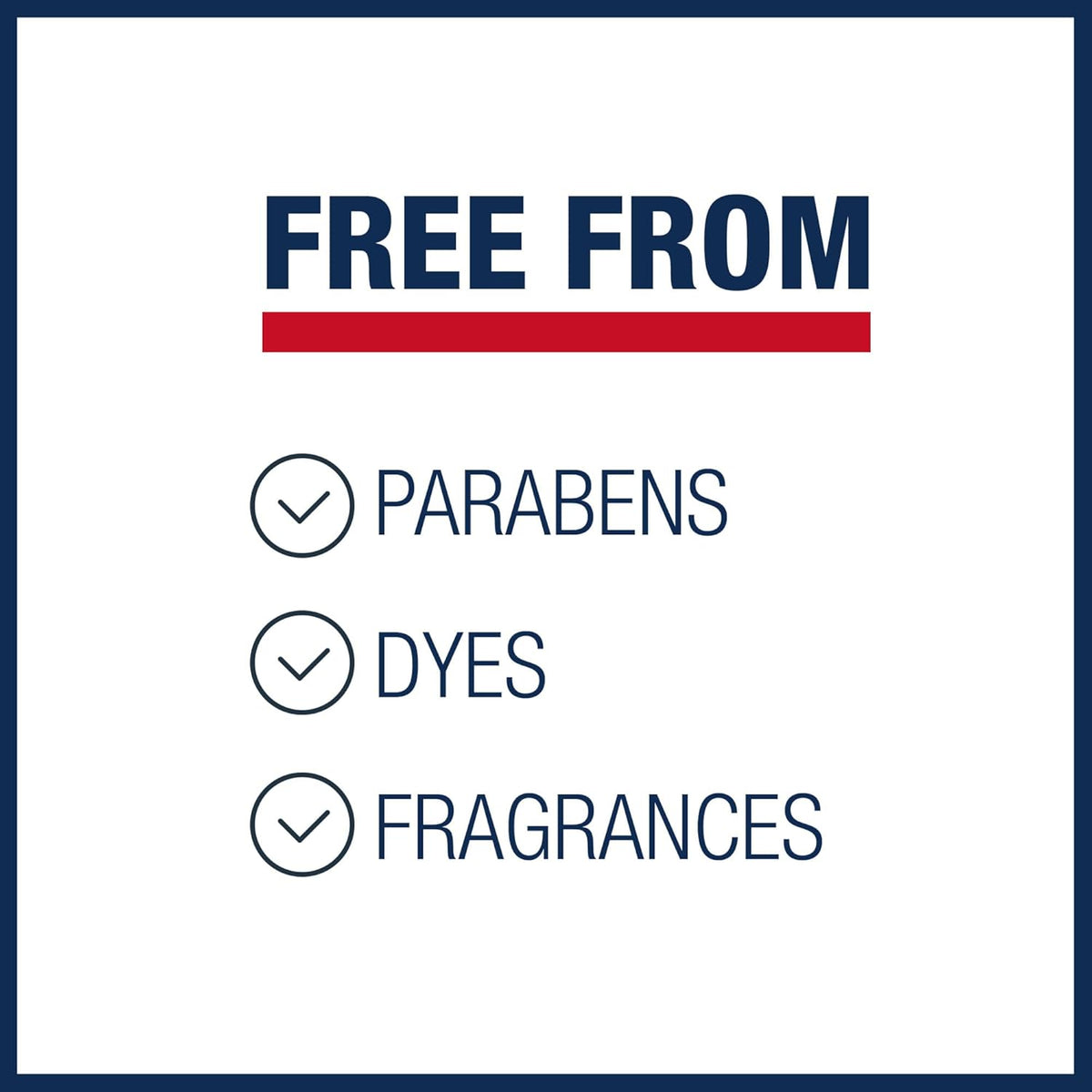 fragrance-free and paraben-free, formulated for sensitive skin
