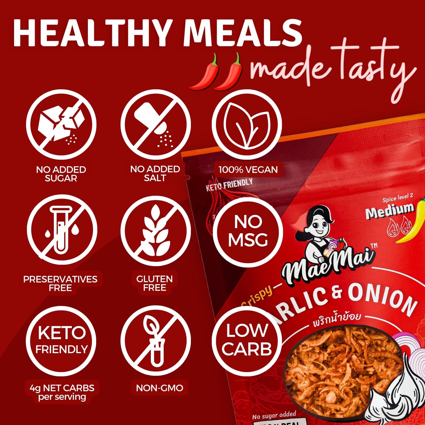free from msg, preservatives, artificial fillers, added salt, and added sugar