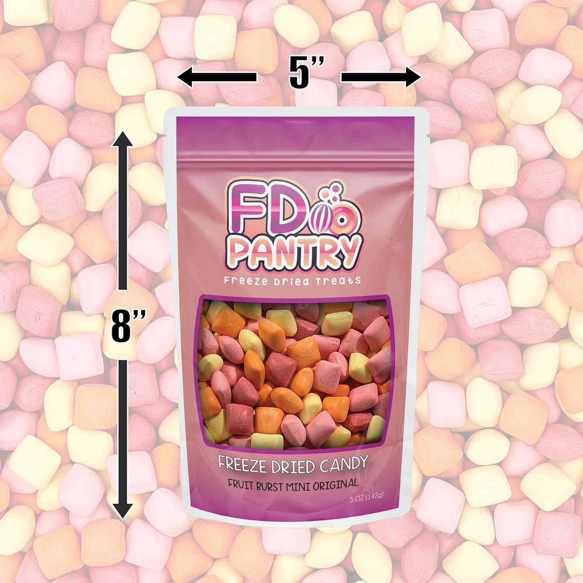 Freeze Dried Fruit Bursts Candy – Novelty Easter Gift for Grandchildren and Party Favor Bags, Gluten-Free Mini Crunchy Fruit Candy 5oz