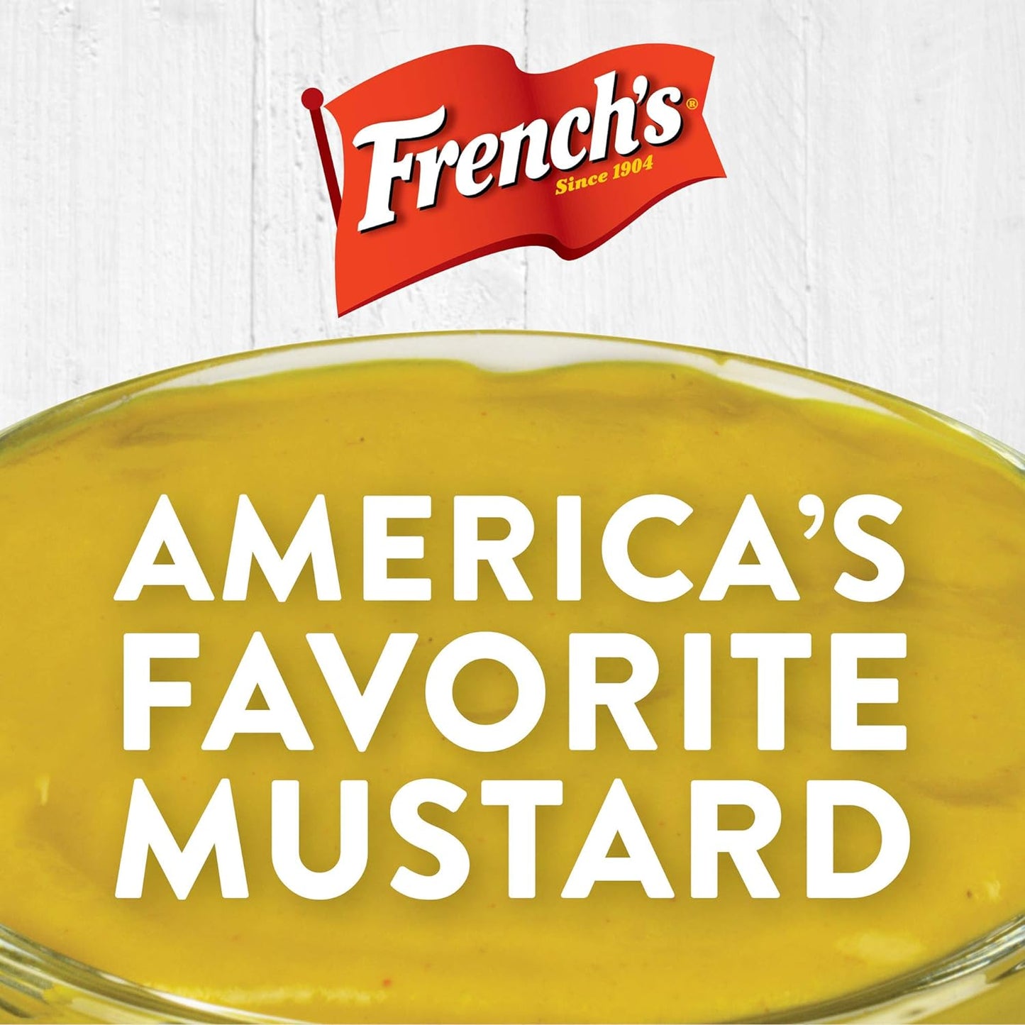 French's Classic Yellow Mustard, 30 oz Squeeze Bottle – Kid-Friendly Condiment for Family Cookouts and Backyard Grilling