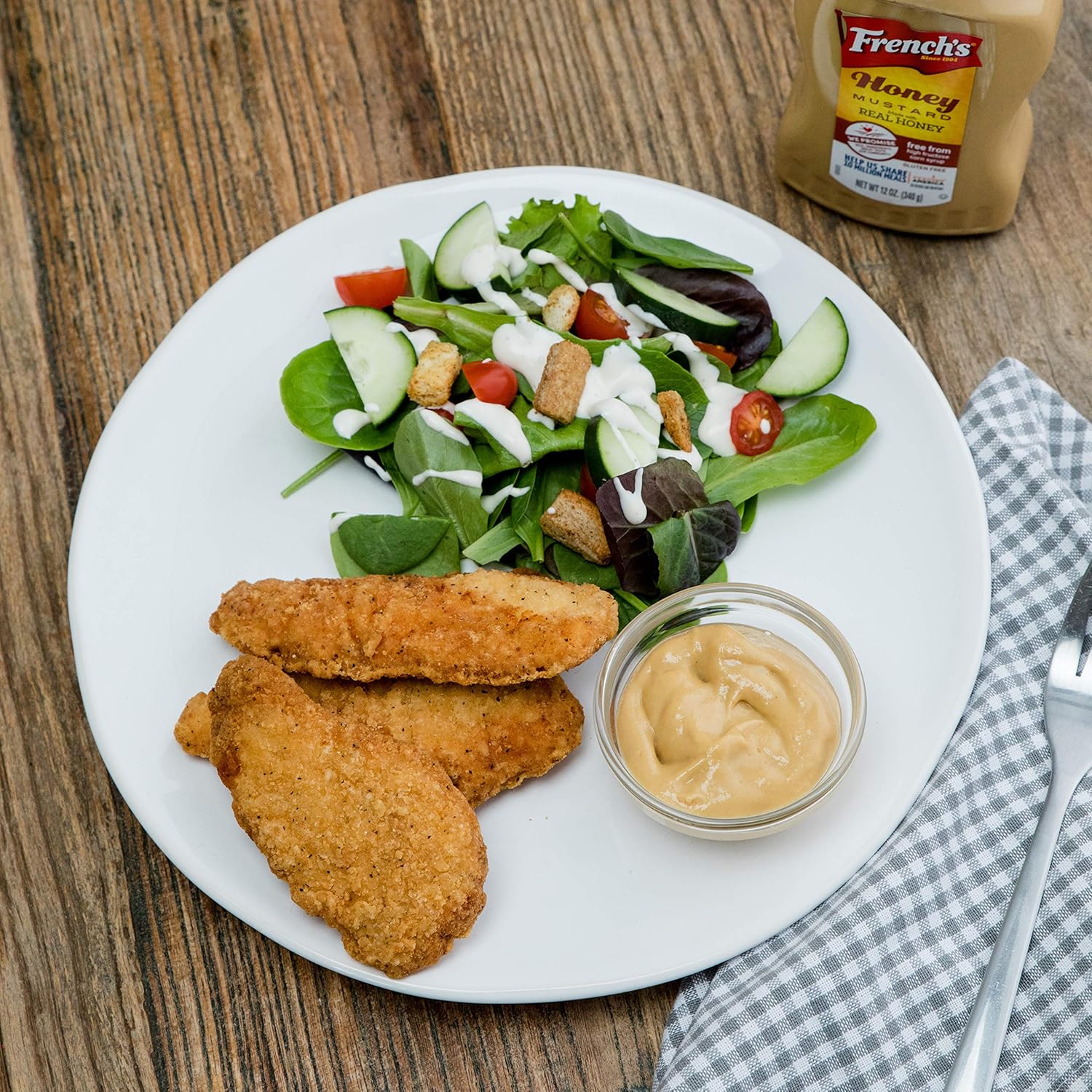 French's Honey Mustard, 12 oz – Portable Squeeze Bottle for Picnics, Camping Trips, and Tailgates
